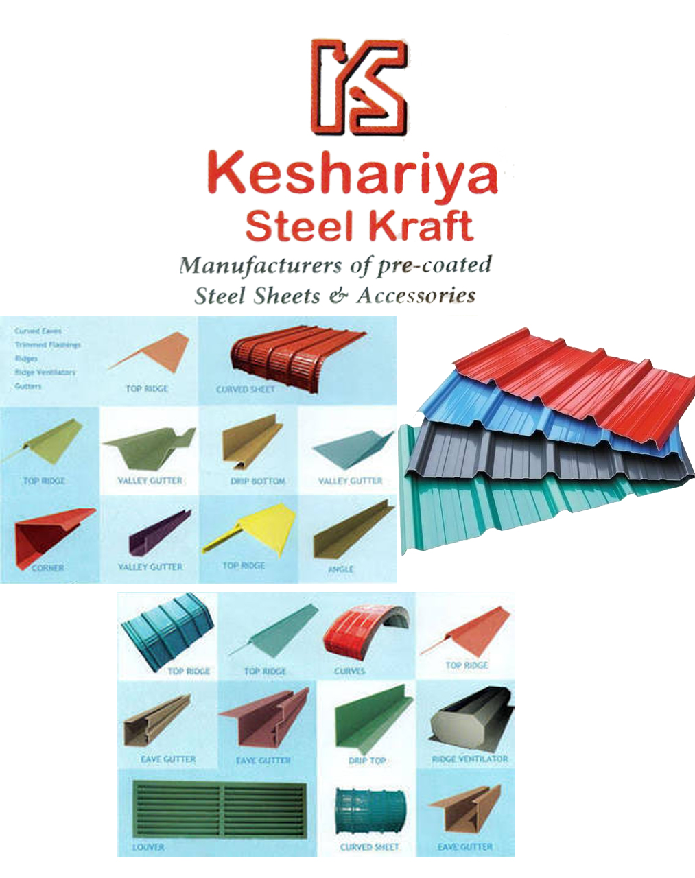 KESHARIYA STEEL CRAFT <BR> MANUFACTURER OF COLOR COATING SHEETS| SolapurMall.com